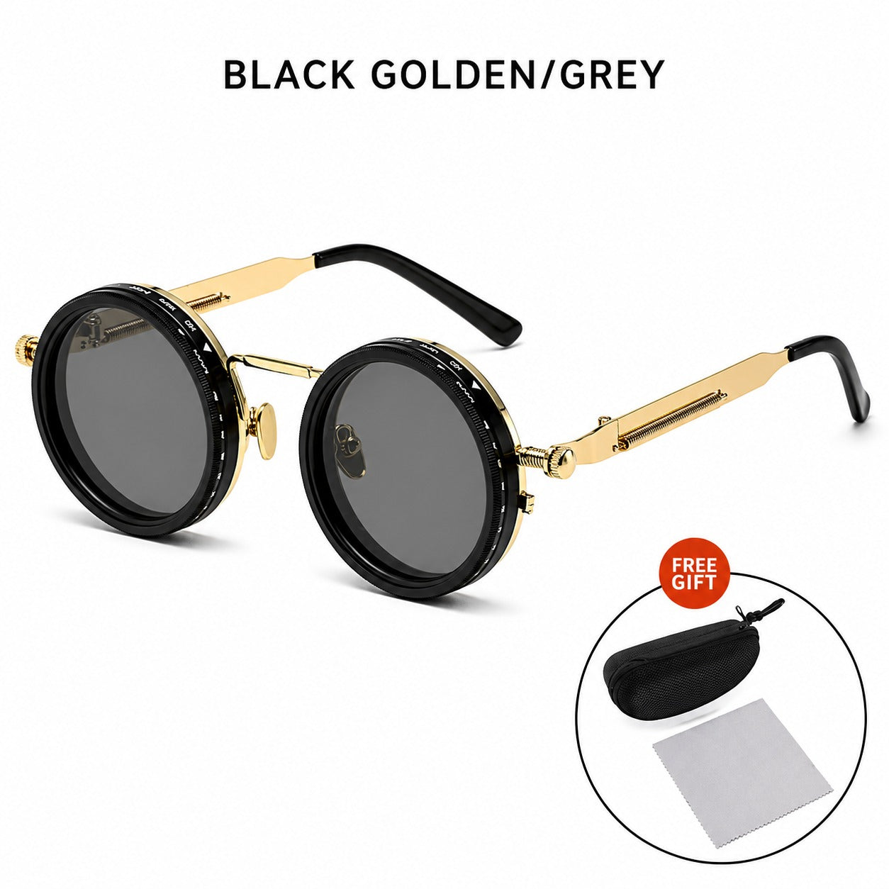 Premium Aura 9-Gear Adjustable Polarized Sunglasses with Free Case