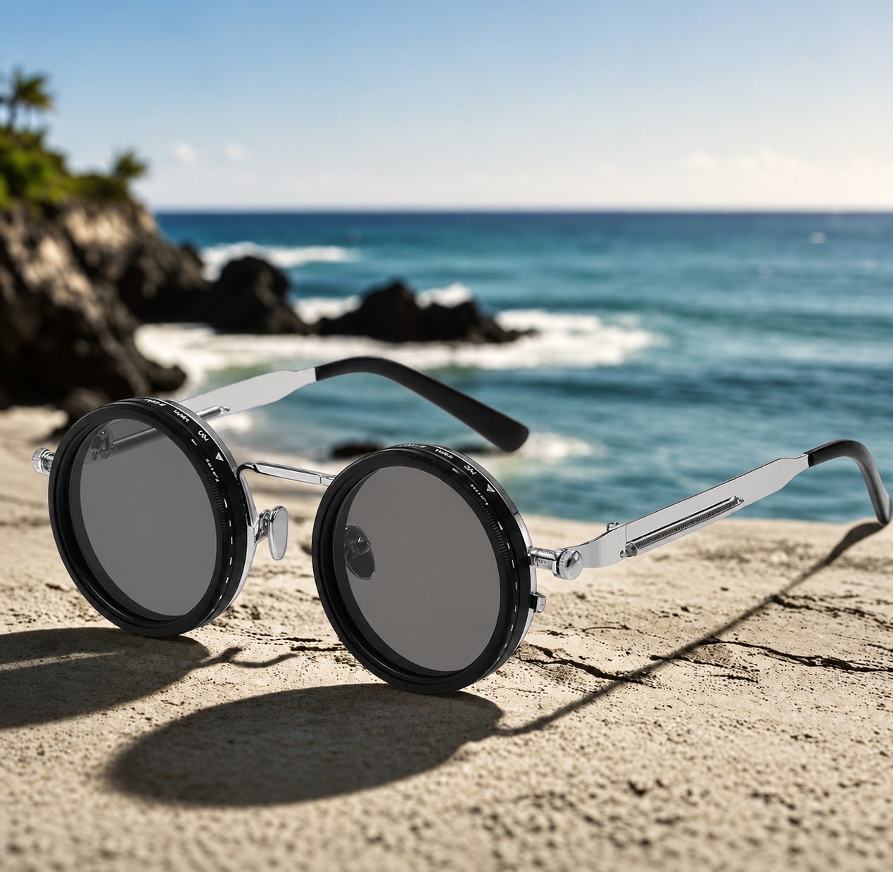 Premium Aura 9-Gear Adjustable Polarized Sunglasses with Free Case