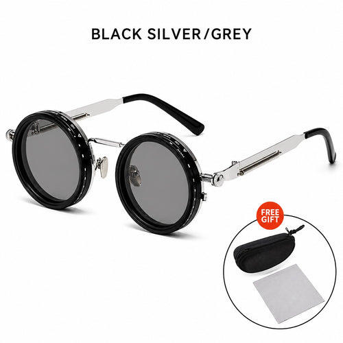 Premium Aura 9-Gear Adjustable Steampunk Sunglasses