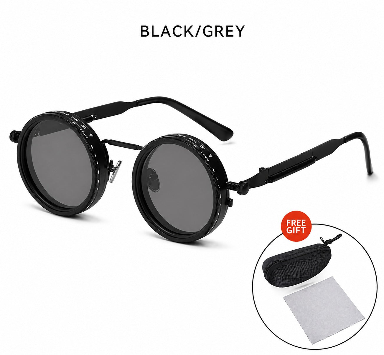 Premium Aura 9-Gear Adjustable Polarized Sunglasses with Free Case